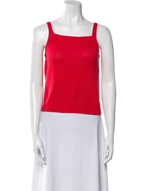 Henri Bendel Square Neckline Sleeveless Top