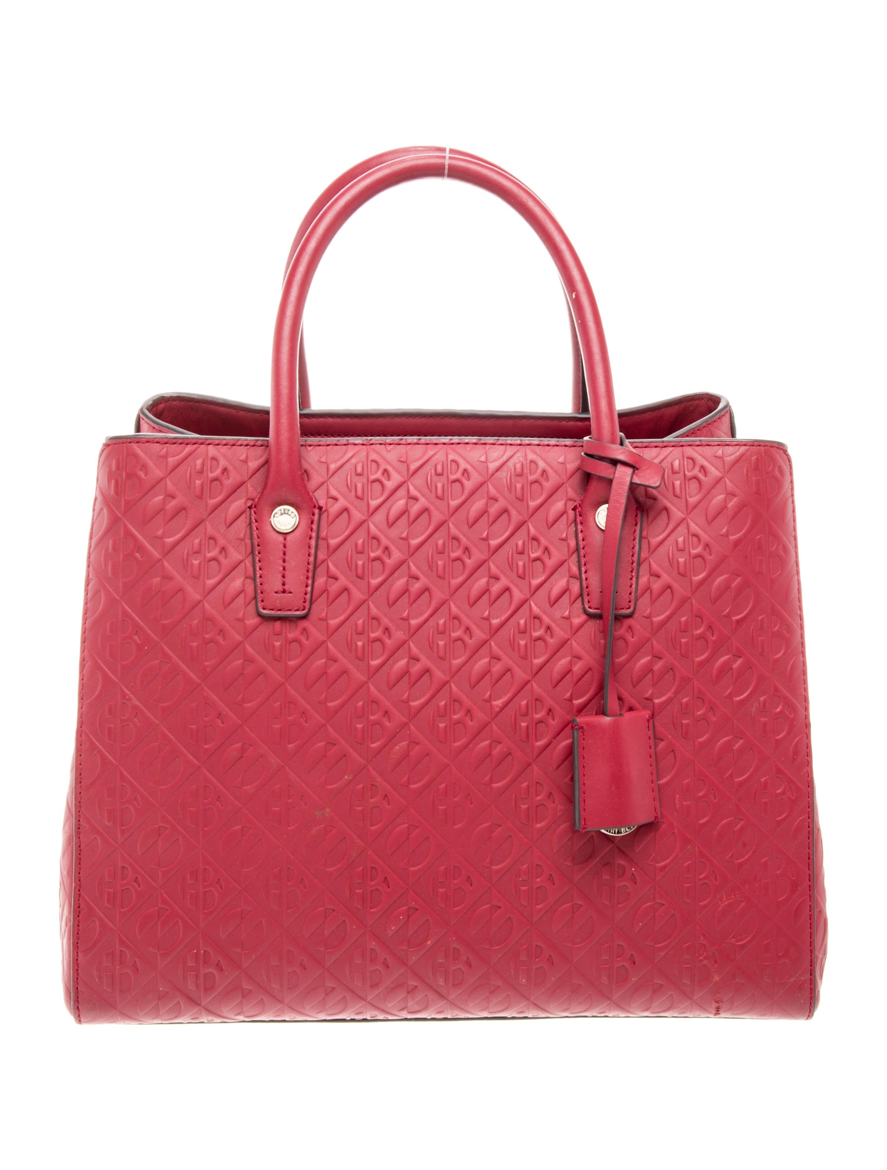 Henri Bendel Leather Top Handle Bag