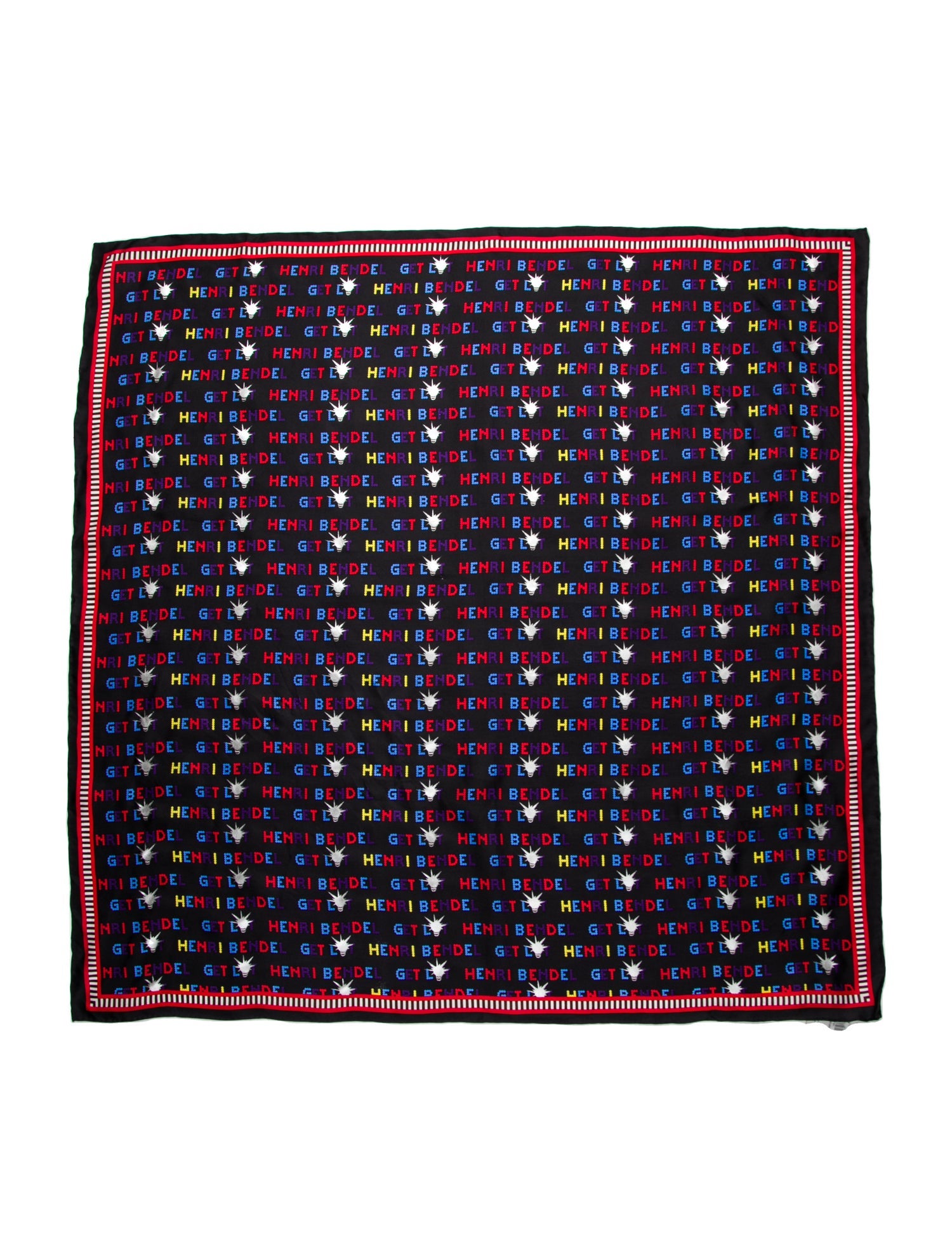 Henri Bendel Silk Printed Scarf w/ Tags