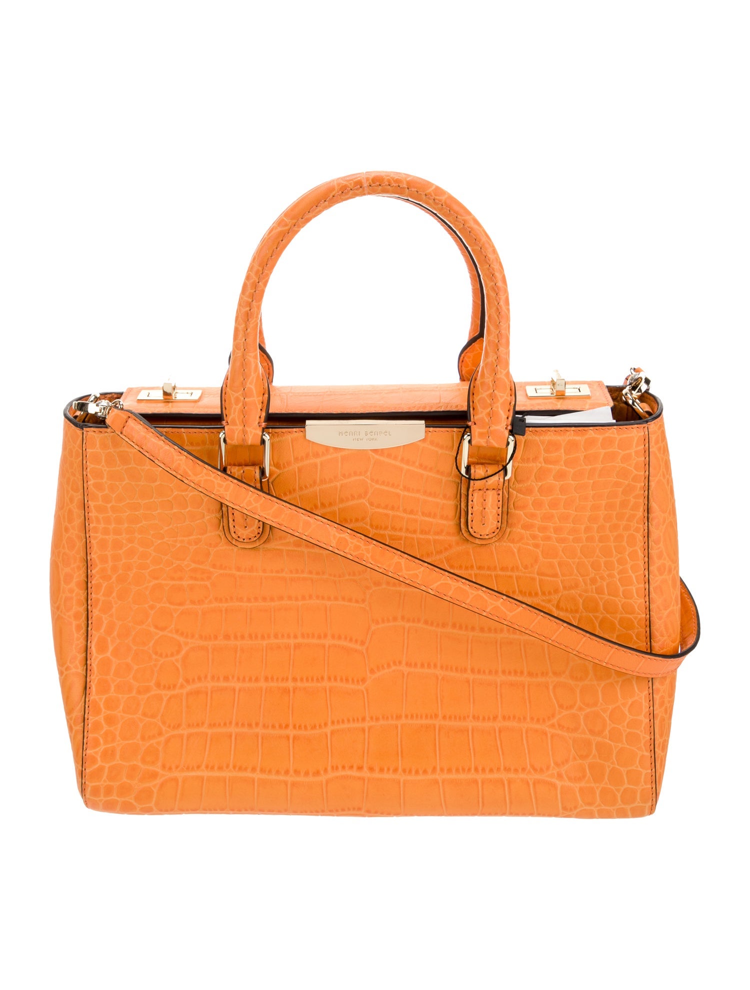 Henri Bendel Leather Top Handle Bag