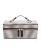 Henri Bendel leather printed cosmetic bag