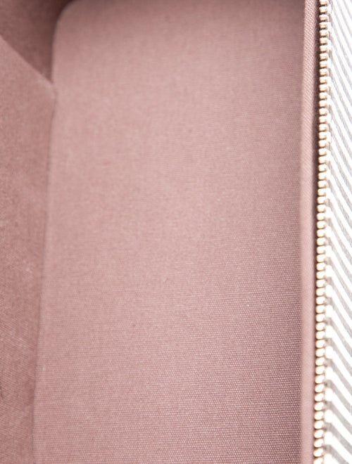 Henri Bendel leather printed cosmetic bag