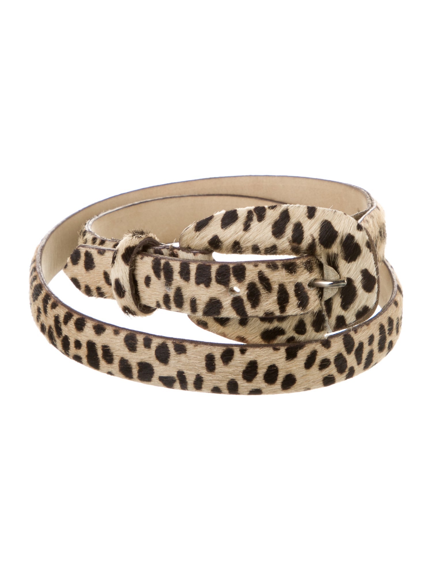 Henri Bendel Skinny Calf Hair Belt