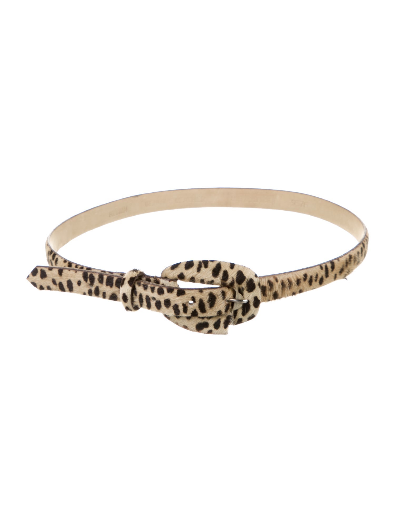 Henri Bendel Skinny Calf Hair Belt