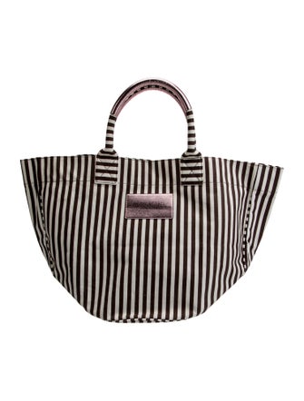 Henri Bendel Canvas Top Handle Bag