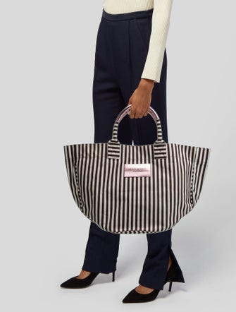 Henri Bendel Canvas Top Handle Bag