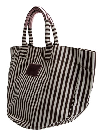 Henri Bendel Canvas Top Handle Bag