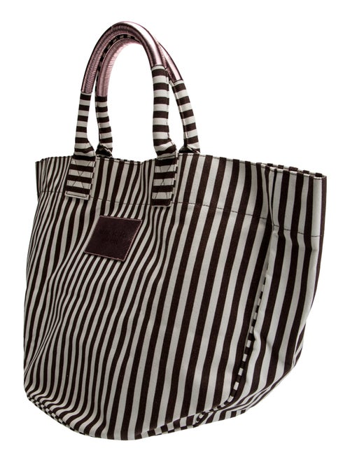 Henri Bendel Canvas Top Handle Bag