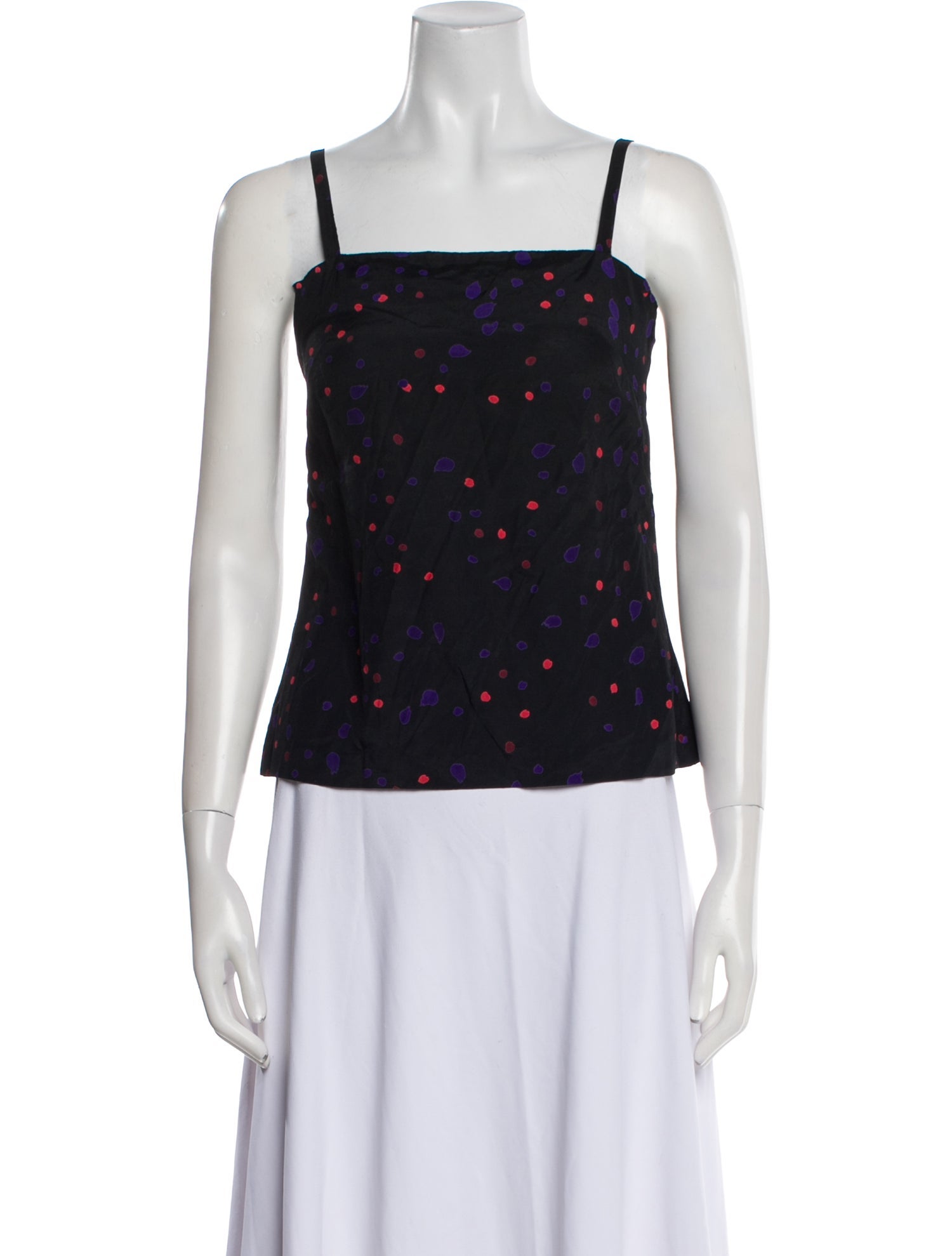 Henri Bendel Printed Square Neckline Top