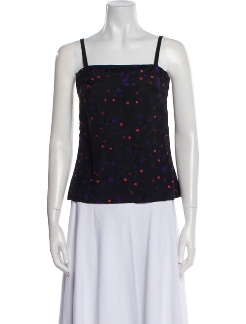 Henri Bendel Printed Square Neckline Top