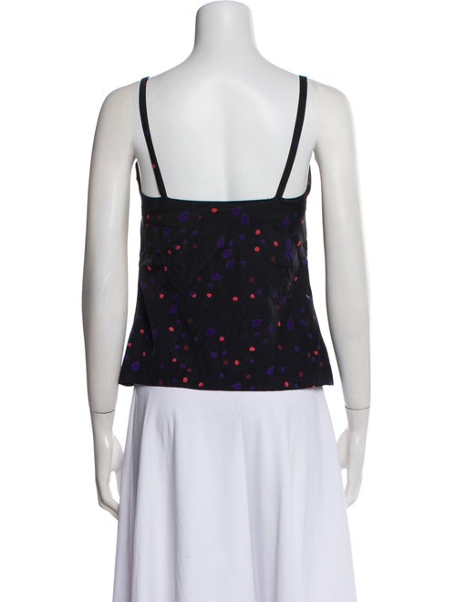 Henri Bendel Printed Square Neckline Top