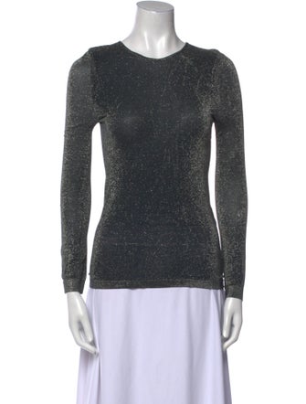 Henri Bendel Crew Neck Long Sleeve Top