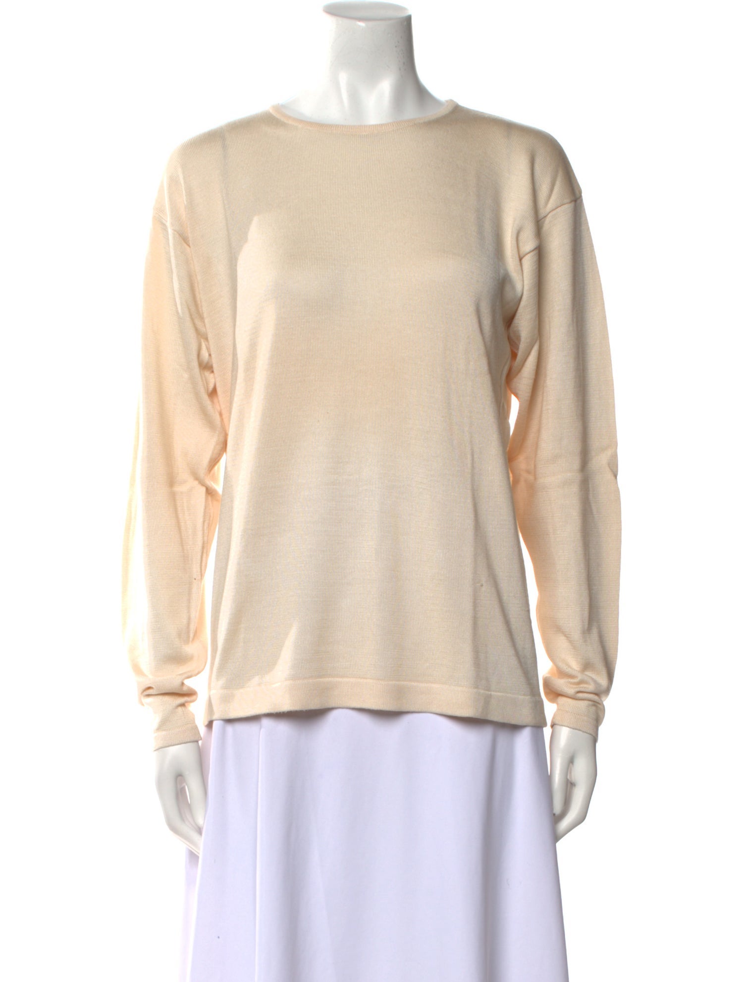 Henri Bendel Silk Crew Neck Sweater