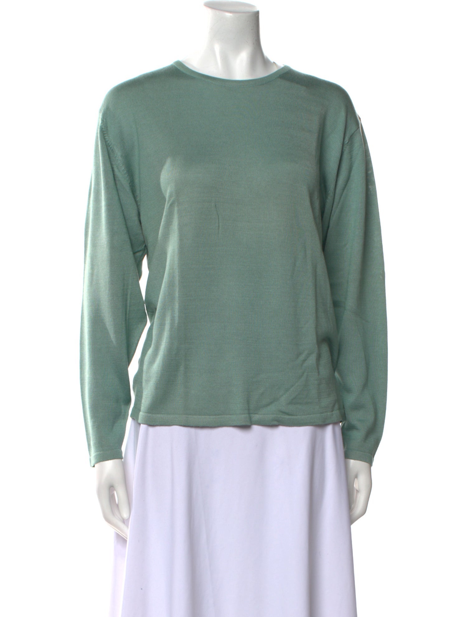 Henri Bendel Silk Crew Neck Sweater