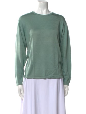 Henri Bendel Silk Crew Neck Sweater