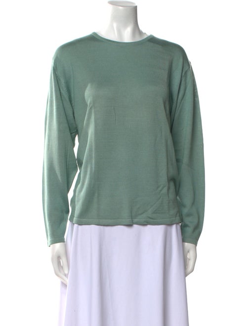 Henri Bendel Silk Crew Neck Sweater