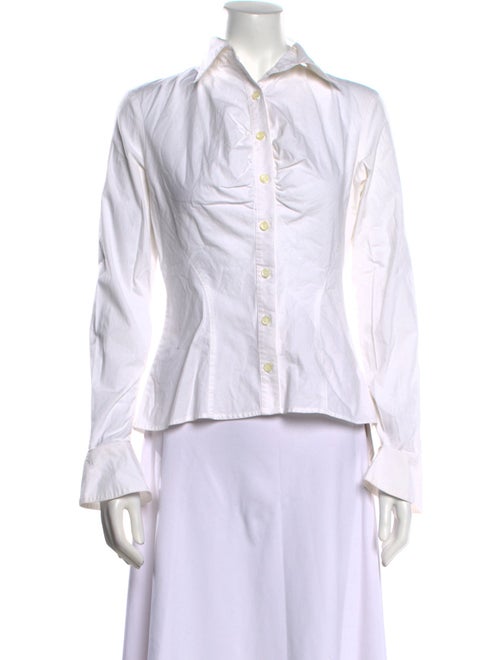 Henri Bendel Long Sleeve Button-Up Top