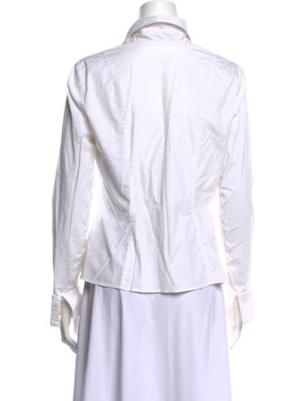 Henri Bendel Long Sleeve Button-Up Top