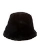 Henri Bendel Lamb Fur Bucket Hat