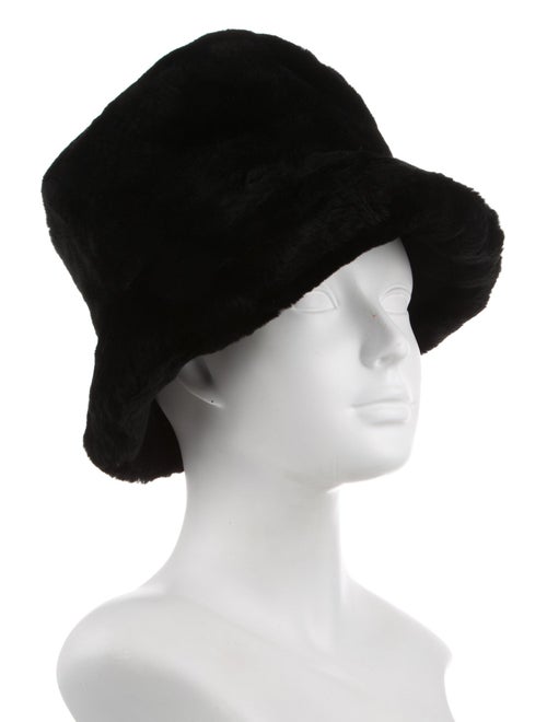 Henri Bendel Lamb Fur Bucket Hat