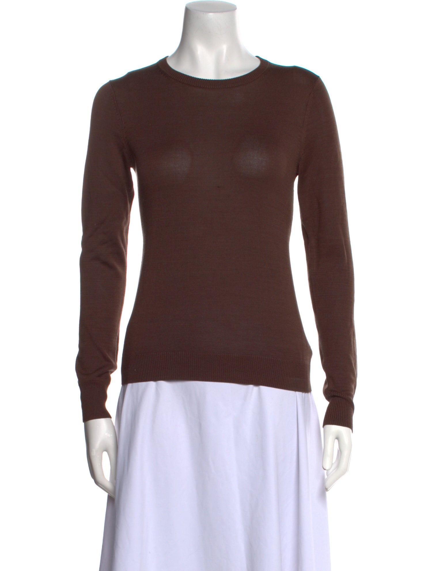 Henri Bendel Silk Crew Neck Top