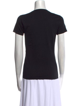 Henri Bendel Silk Crew Neck T-Shirt