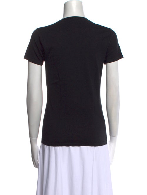 Henri Bendel Silk Crew Neck T-Shirt