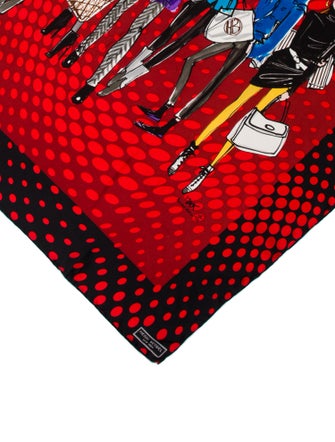 Henri Bendel Le Paradis du Roy Silk Scarf