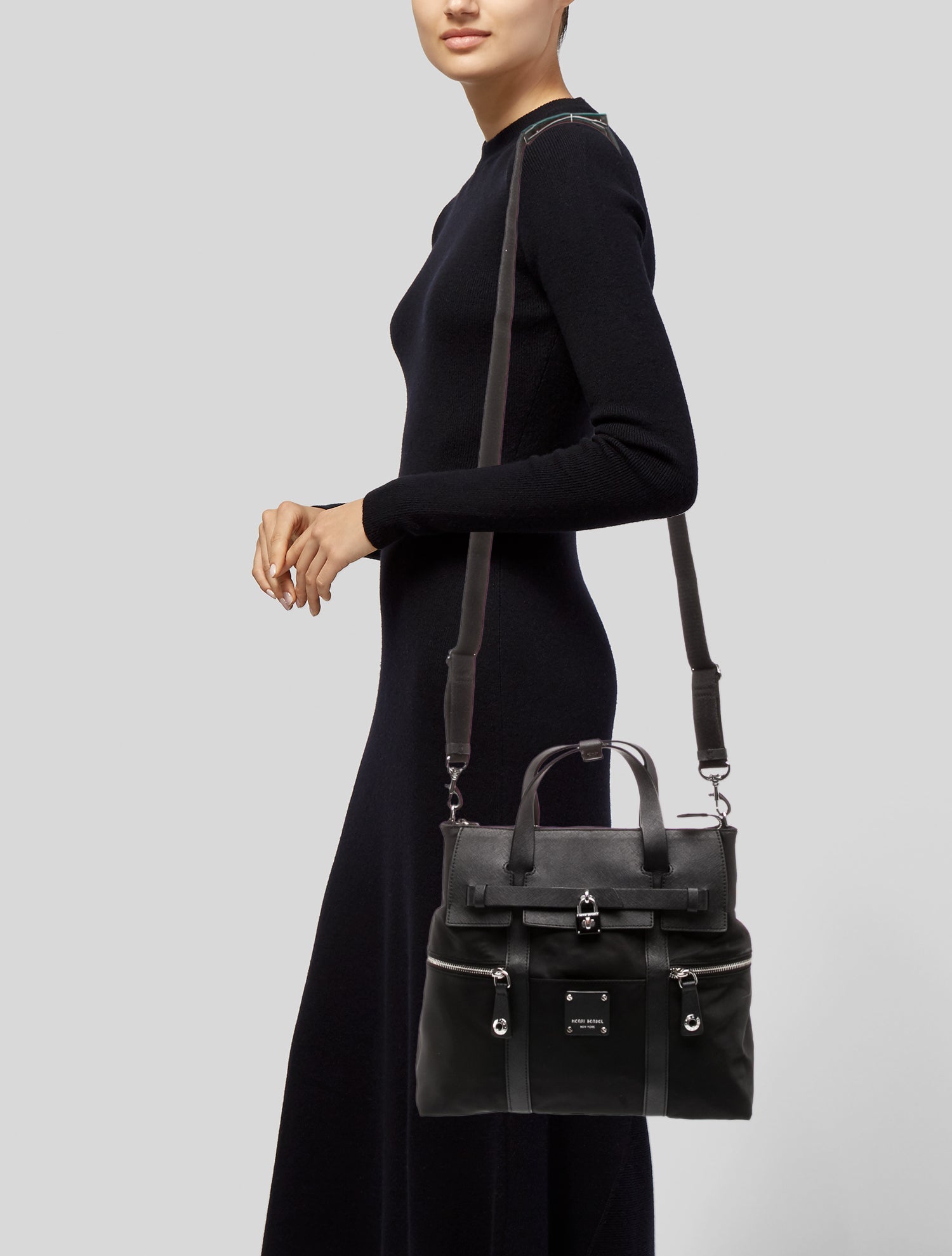 Henri Bendel Nylon Top Handle Bag