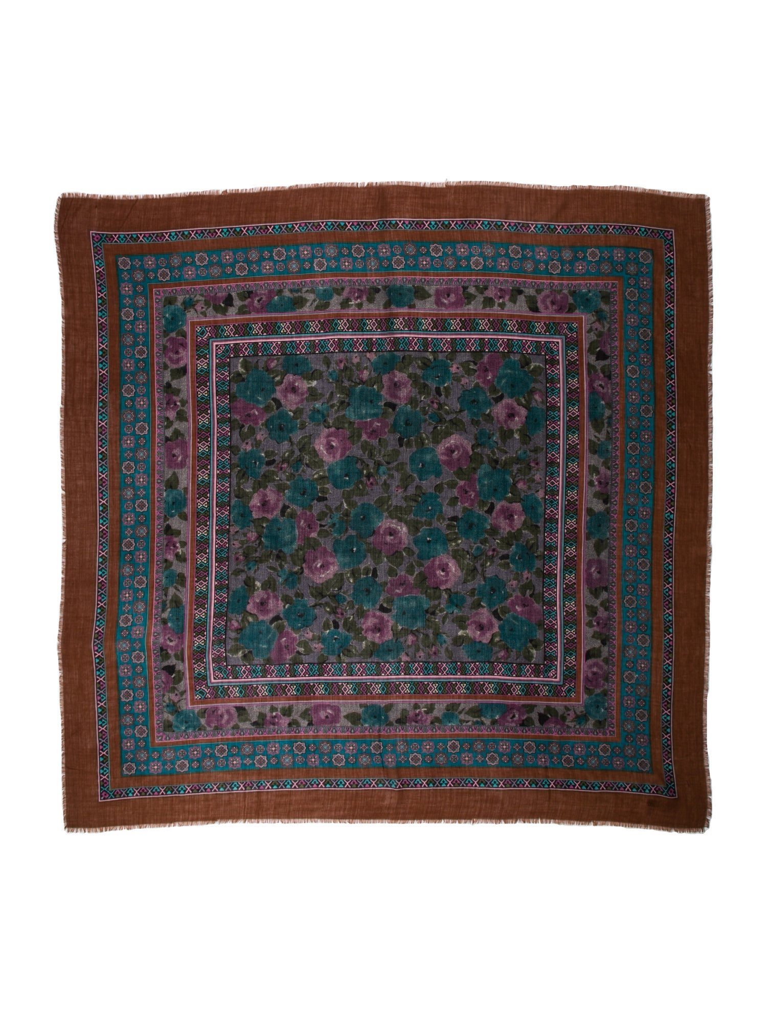 Henri Bendel Wool Printed Scarf