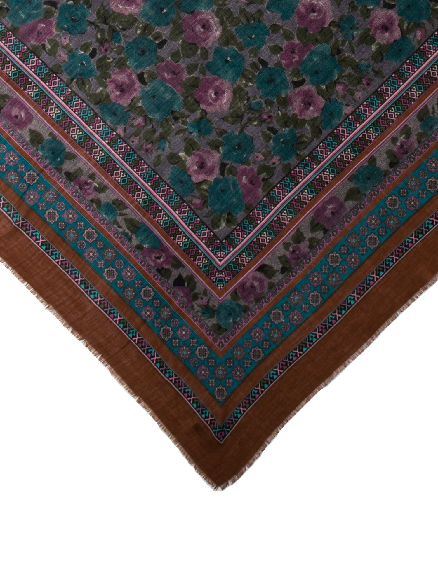 Henri Bendel Wool Printed Scarf