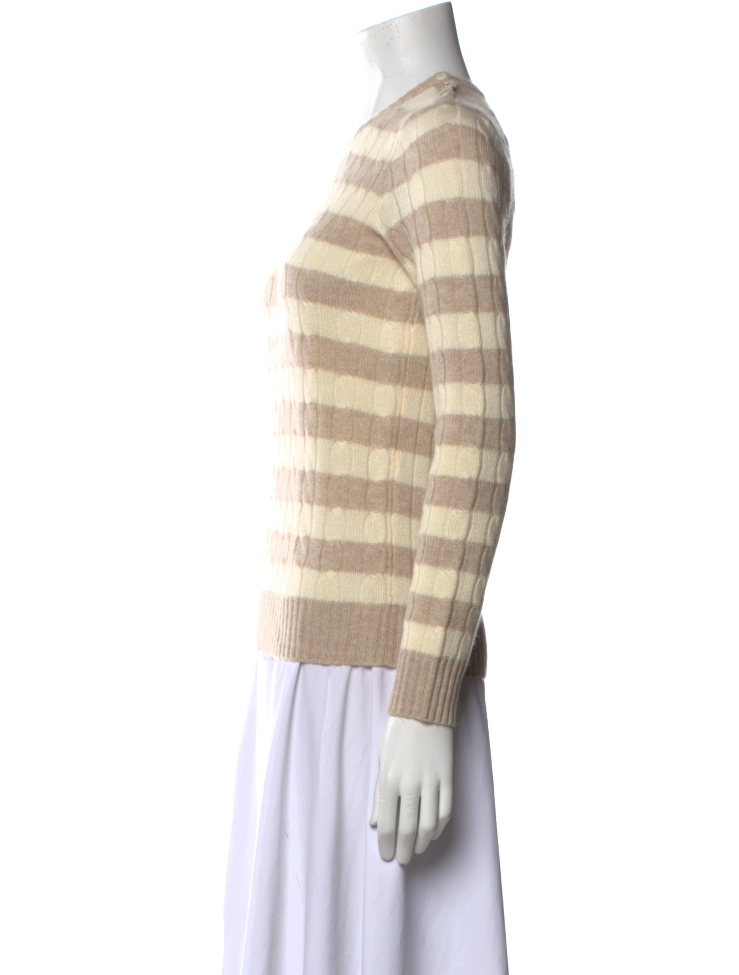 Henri Bendel Cashmere Striped Sweater