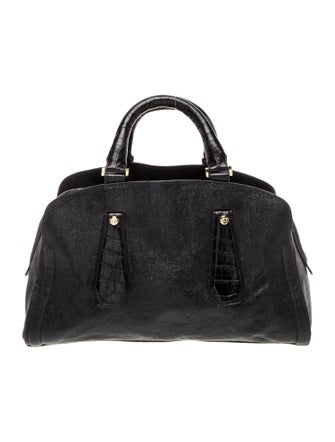 Henri Bendel Leather Top Handle Bag