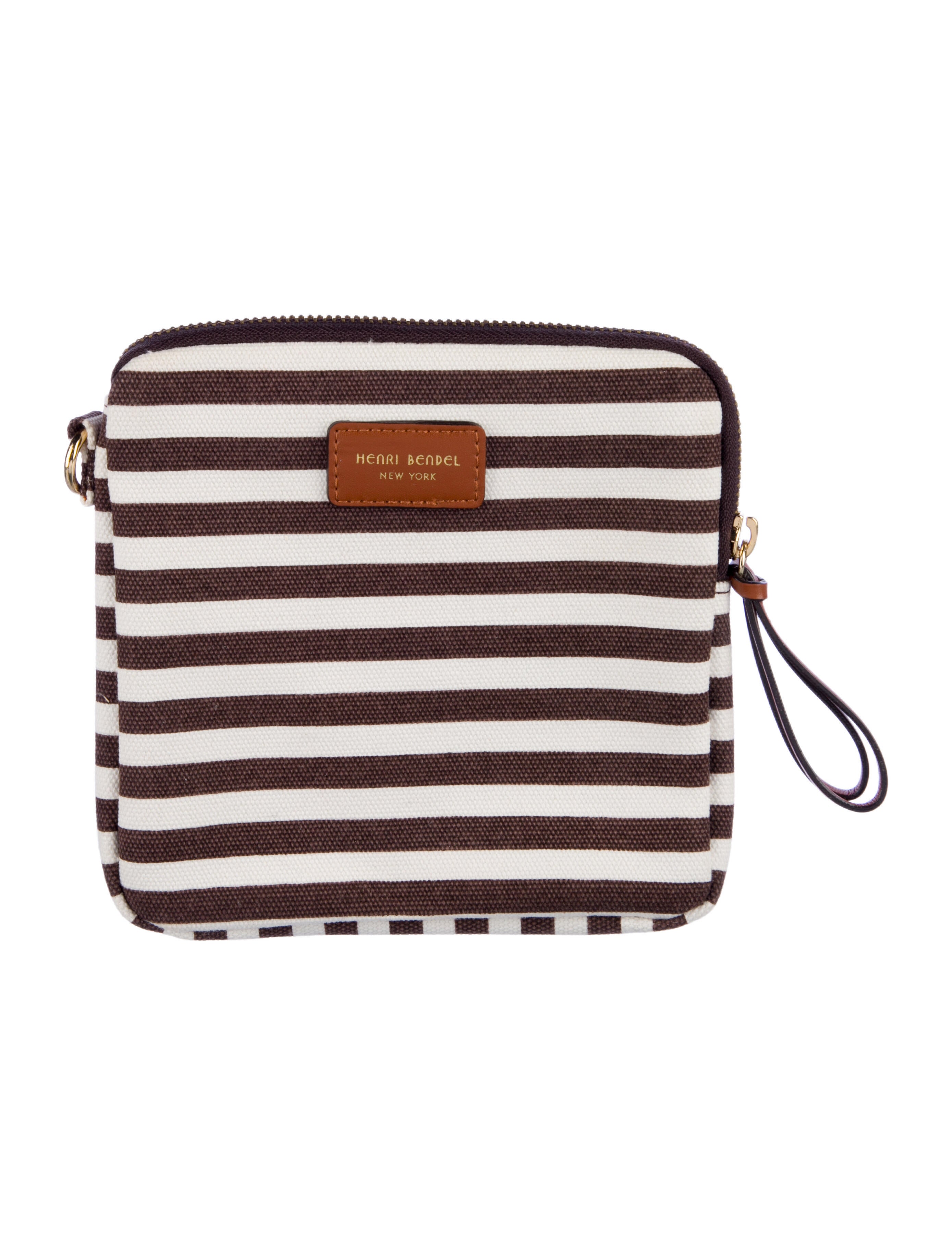 Henri Bendel Striped Cosmetic Bag