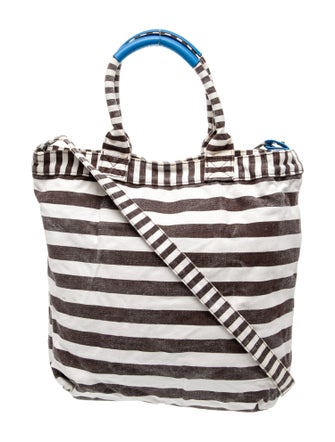 Henri Bendel Canvas Top Handle Bag