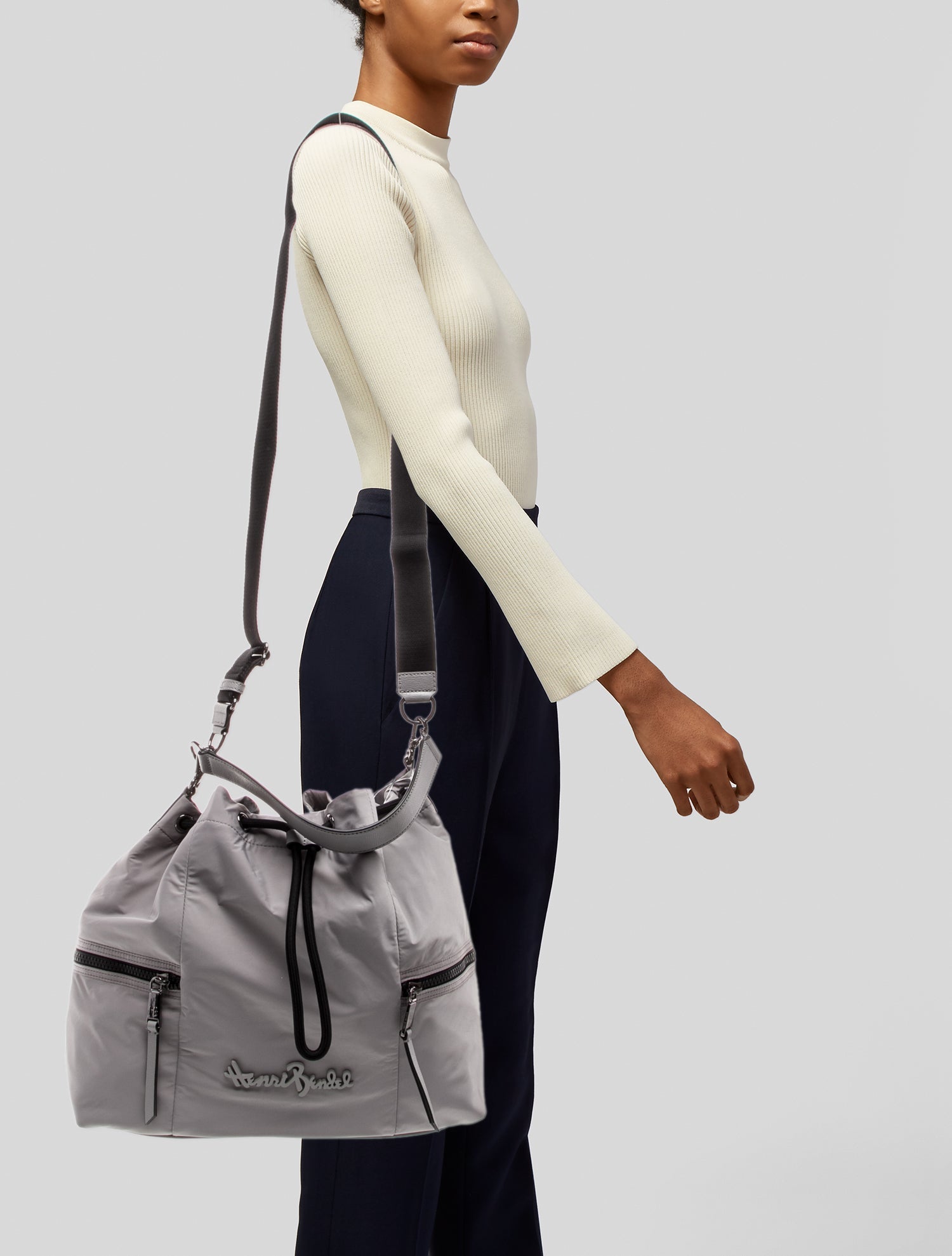 Henri Bendel Nylon Top Handle Bag