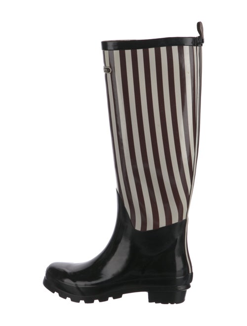 Henri Bendel Rubber Striped Rain Boots