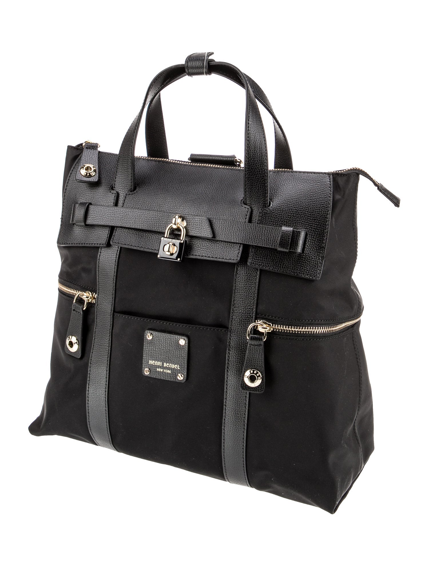 Henri Bendel Nylon Top Handle Bag