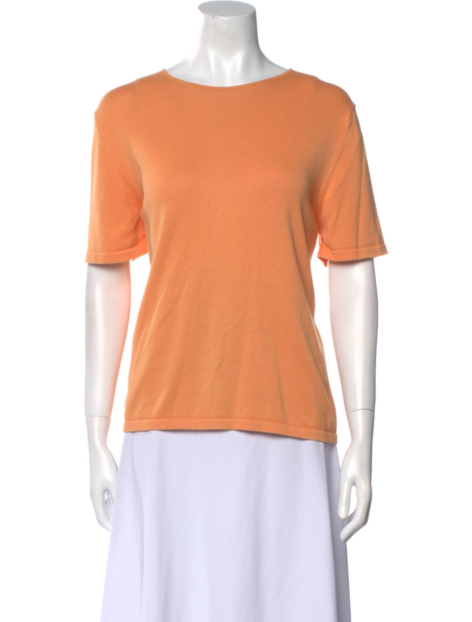 Henri Bendel Bateau Neckline Short Sleeve T-Shirt