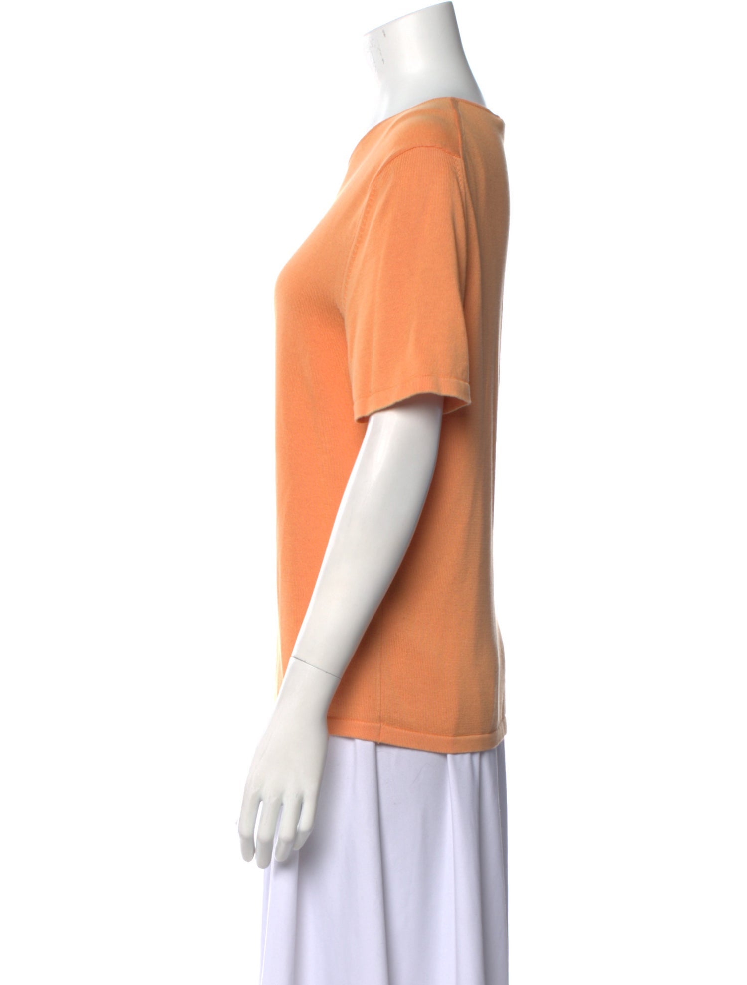 Henri Bendel Bateau Neckline Short Sleeve T-Shirt