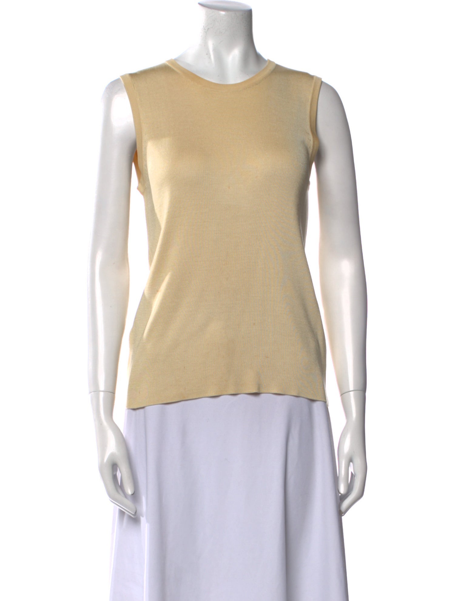 Henri Bendel Silk Crew Neck Top