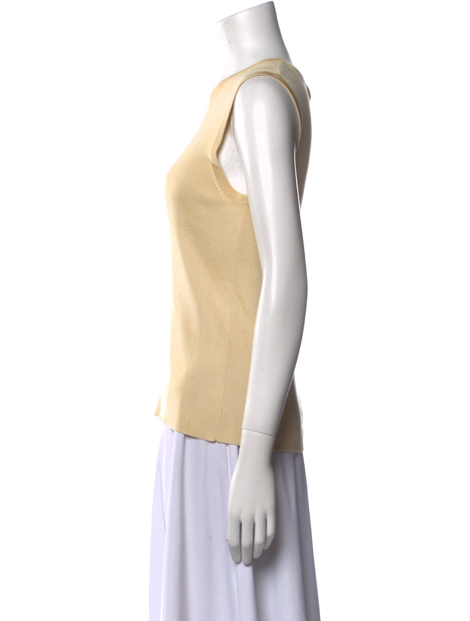 Henri Bendel Silk Crew Neck Top