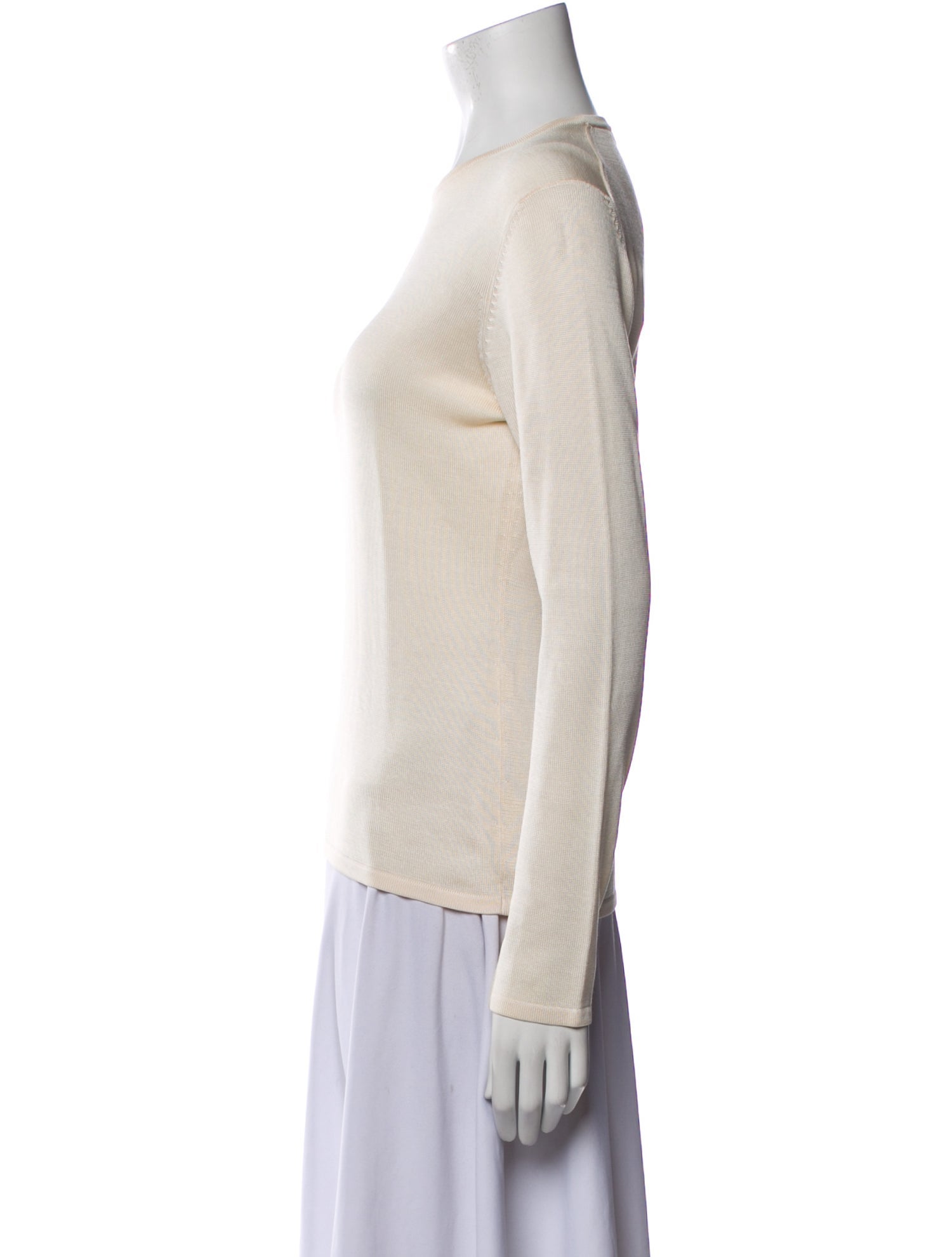 Henri Bendel Silk Crew Neck Top