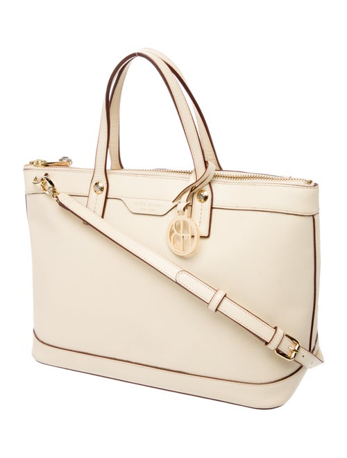 Henri Bendel Saffiano Leather Top Handle Bag
