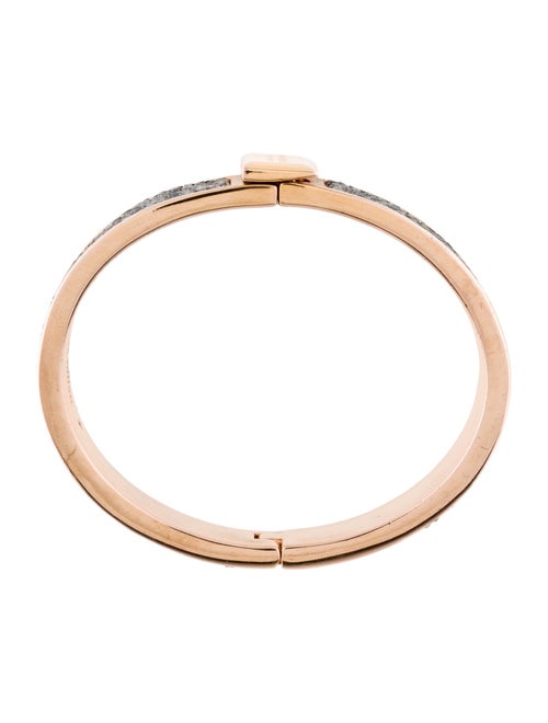 Henri Bendel Crystal Hinged Bangle Bracelet