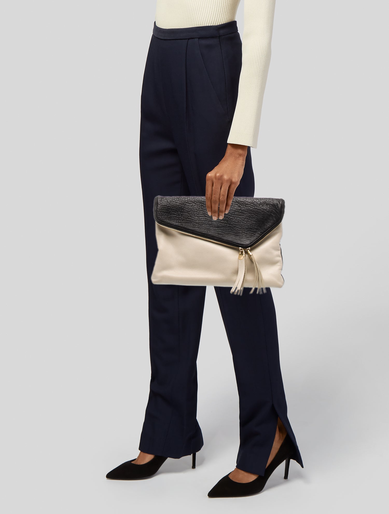 Henri Bendel Leather Clutch