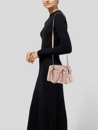 Henri Bendel Saffiano Leather Top Handle Bag