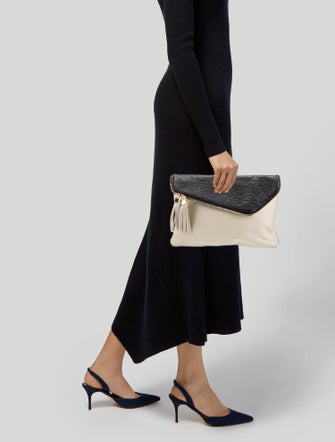 Henri Bendel Leather Clutch