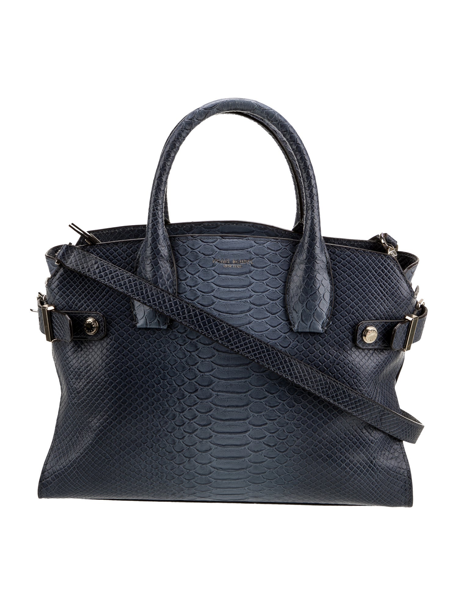 Henri Bendel Embossed Leather Shoulder Bag