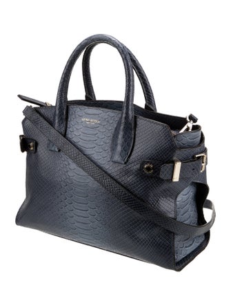 Henri Bendel Embossed Leather Shoulder Bag